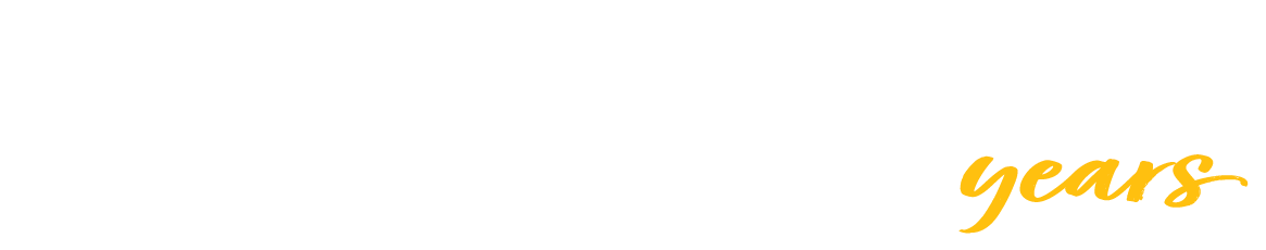 Logo with the word Calibre in large white text, the number 25 in light gray, and “years” in yellow cursive script—celebrating 25 years as a trusted Denver engineer in civil and structural engineering.