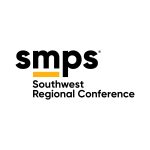 Logo for the SMPS Southwest Regional Conference. The text smps is bold and black with a yellow underline beneath the m, and Southwest Regional Conference is written below in black.
